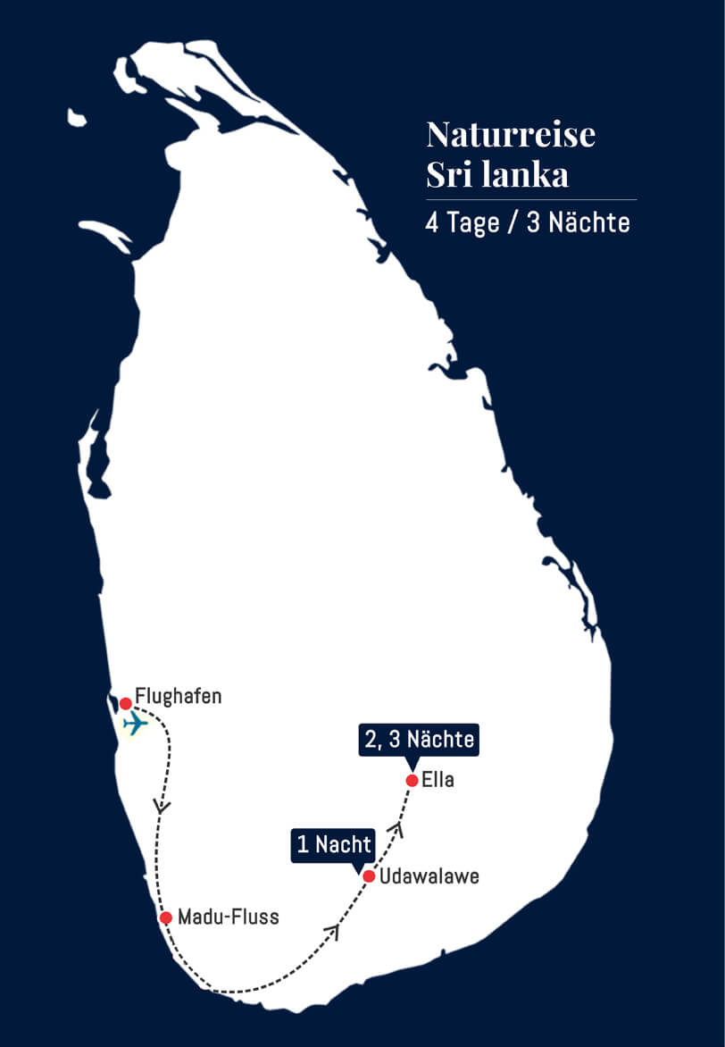 4 Tage Naturreise Sri Lanka