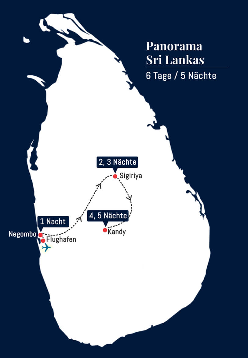 6 Tage Panorama Sri Lankas