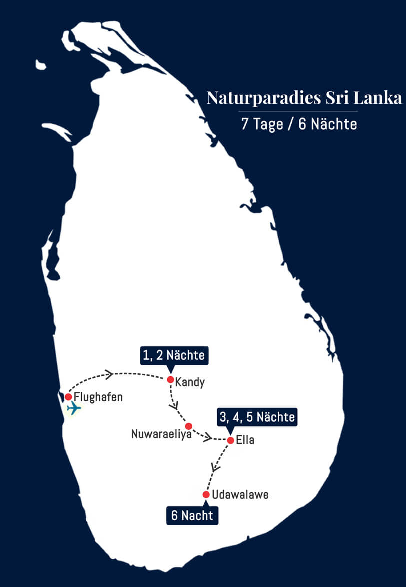 7 Tage Naturparadies Sri Lanka